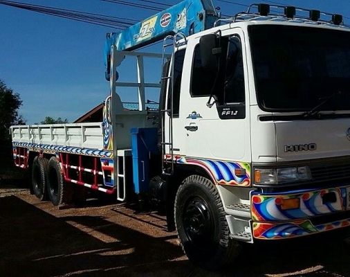 ขาย สิบล้อ ฮีโน่ FL1J 210 ปึ40 เครน UNIC 5ตัน ซุปเปอร์ ท้องวี 5ปอก 4ชัก ช่วงยาว 7.50ม สภาพดีสวยกริ๊ปพร้อมใช้ ทะเบียนพร้อมโอน