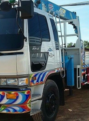 ขาย สิบล้อ ฮีโน่ FL1J 210 ปึ40 เครน UNIC 5ตัน ซุปเปอร์ ท้องวี 5ปอก 4ชัก ช่วงยาว 7.50ม สภาพดีสวยกริ๊ปพร้อมใช้ ทะเบียนพร้อมโอน