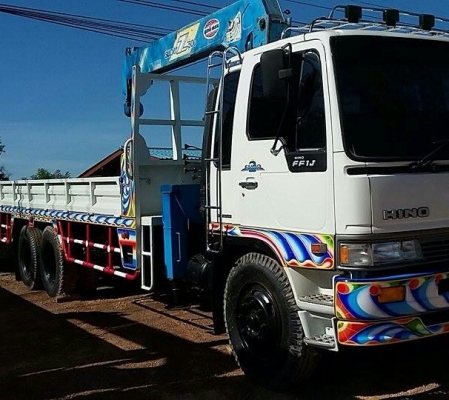 ขาย สิบล้อ ฮีโน่ FL1J 210 ปึ40 เครน UNIC 5ตัน ซุปเปอร์ ท้องวี 5ปอก 4ชัก ช่วงยาว 7.50ม สภาพดีสวยกริ๊ปพร้อมใช้ ทะเบียนพร้อมโอน