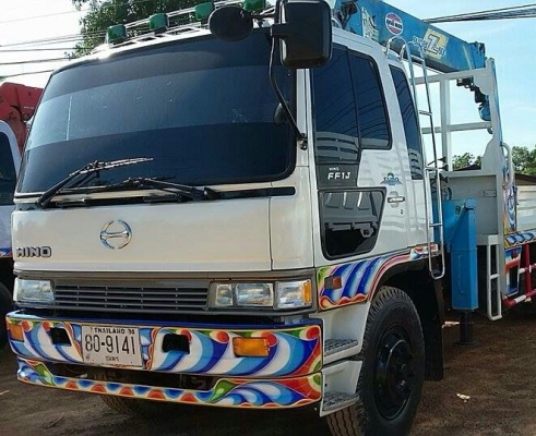 ขาย สิบล้อ ฮีโน่ FL1J 210 ปึ40 เครน UNIC 5ตัน ซุปเปอร์ ท้องวี 5ปอก 4ชัก ช่วงยาว 7.50ม สภาพดีสวยกริ๊ปพร้อมใช้ ทะเบียนพร้อมโอน