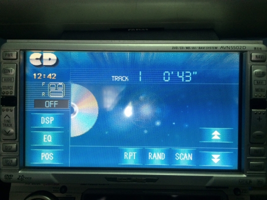 ECLIPSE AVN5502D CD MD DVD ROM จอ 6.5 นิ้ว ทัชสกรีน ปรีเอ้า3ชุด Made in Japan สภาพสวย มือ2 ญี่ปุ่น