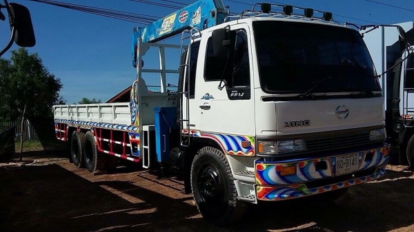 ฮีโน่ 1j210แรงติดเครน 5 ตัน สภาพสวย พร้อมใช้งาน ขายทั้งสดและผ่อน เครน5 ตัน 5ปอก 4ชัก