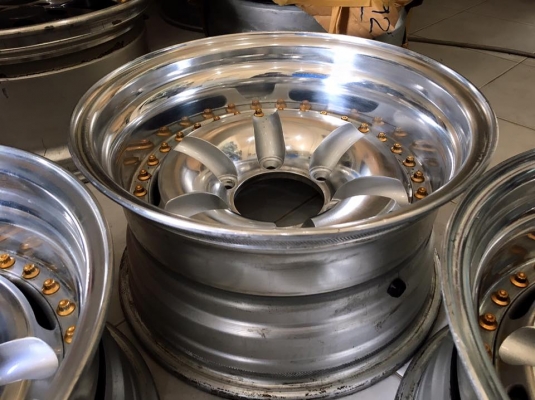 ขายล้อ WORK WILCOX 3 ชิ้นแท้ ขอบ 15x8" ET-26 6/139.7 ออฟลึก หล่อๆ