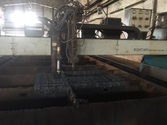 ขายเครื่องตัดเหล็กแบบพลาสมาระบบcncของญี่ปุ่นขนาดกว้าง3เมตรยาว20เมตรพร้อมใช้