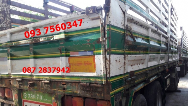 ขายรถบรรทุกไม่ดั้มพ์พ่วงแม่-ลูก 3 คาน 22 ล้อ
