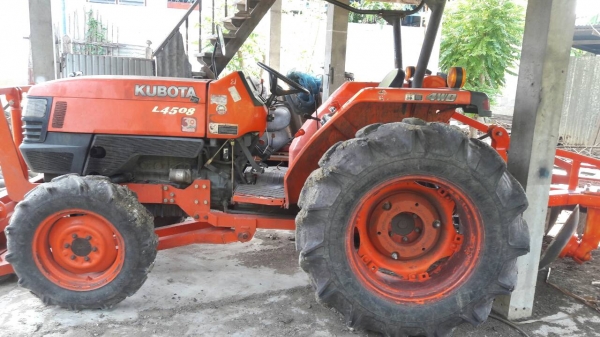 คูโบต้าL4508ใบมีดและผานพรวน6ใบและเล่มทะเบียนพร้อมครับ245000