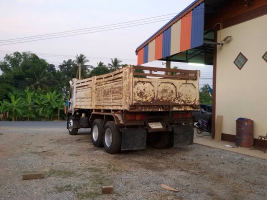 ขายรถบรรทุกสิบล้อดัมพ์ Mitsubishi MA เครื่อง 6D16-195 แรง ปี 44 ซีเรียล 22,xxx กระบะดัมพ์สามมิตร