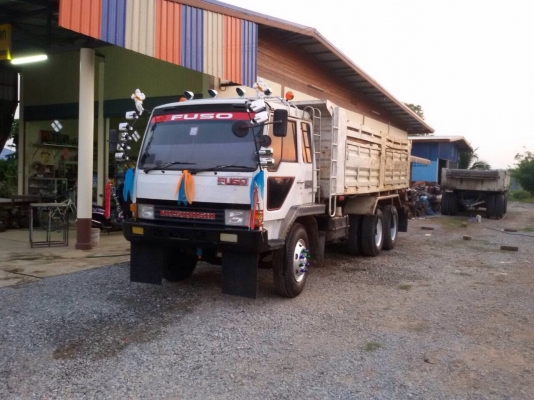 ขายรถบรรทุกสิบล้อดัมพ์ Mitsubishi MA เครื่อง 6D16-195 แรง ปี 44 ซีเรียล 22,xxx กระบะดัมพ์สามมิตร