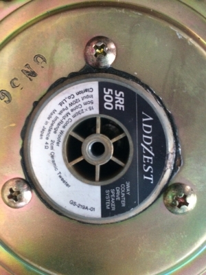 ลำโพงหมอนADDZEST SRE500 ดอก 6x9 นิ้ว 3ทาง 120W เสียงดีมากๆๆ โลโก้มีไฟ Made in Japan มือ2 ญี่ปุ่น