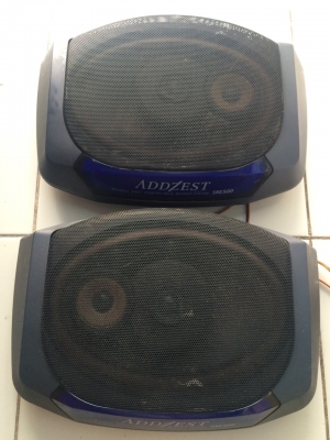 ลำโพงหมอนADDZEST SRE500 ดอก 6x9 นิ้ว 3ทาง 120W เสียงดีมากๆๆ โลโก้มีไฟ Made in Japan มือ2 ญี่ปุ่น