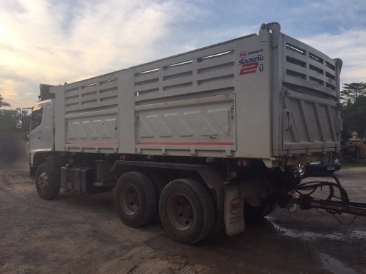 ขายรถ22ล้อดั้มพ์ HINO FM2PNLD เครื่อง 380แรงม้า กับหาง SMM ปี55 สนใจโทร 081-970-1072