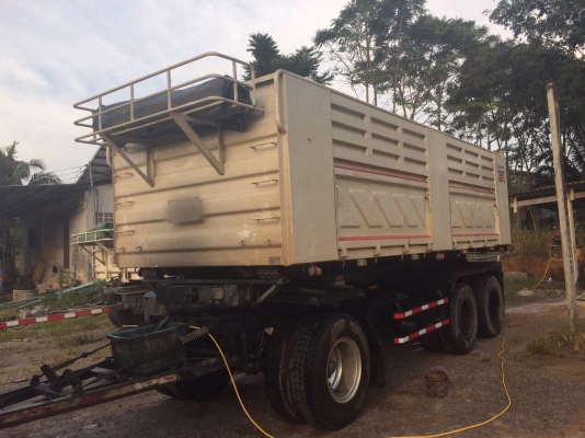 ขายรถ22ล้อดั้มพ์ HINO FM2PNLD เครื่อง 380แรงม้า กับหาง SMM ปี55 สนใจโทร 081-970-1072
