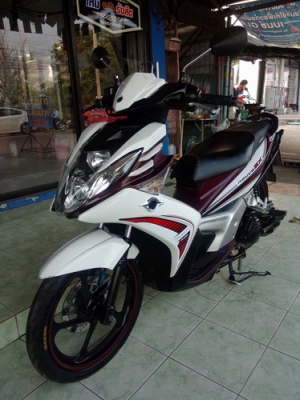 Nouvo SX ตัวTOP(ล้อMAXแท้) สวยๆเดิมๆ ปี56 สีขาวม่วง วิ่งน้อย ราคาถูกๆ