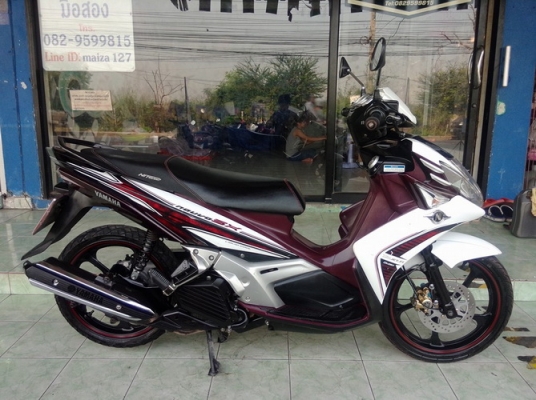 Nouvo SX ตัวTOP(ล้อMAXแท้) สวยๆเดิมๆ ปี56 สีขาวม่วง วิ่งน้อย ราคาถูกๆ