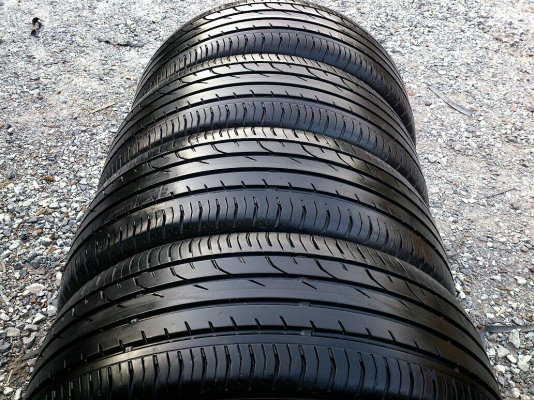 ขายยาง Continental 205/50R17 ยางสัปดาห์ที่19ปี14 ดอกยางเต็มหนาสดนิ่มลึกเท่ากันไม่แตกลายไม่กินข้างไม่มีปะสวยๆ จำนวน 1 ชุด