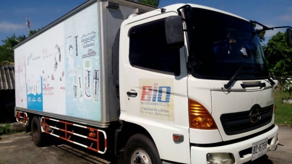 หกล้อ ฮีโน่ FC 4J145 ปี 51บรรทุกตู้แห้ง ยาว5.50ม สภาพดีหัวบางสีเดิมสวยจัดทั้งคัน ทะเบียนพร้อมโอน