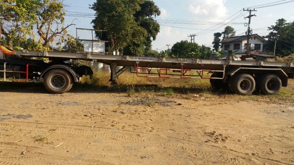 ขายรถบรรทุก 14 ล้อหัวลาก หัวลากนิสสัน คัส J เครื่อง 185 แรงม้า หางพื้นเรียบสามมิตร 2 เพลายาว 12 เมตร ราคา 470000