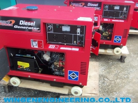 เครื่องปั่นไฟดีเซล 6 KVA.สตาร์ทกุนแจ (สินค้าใหม่ทนทาน บำรุงรักษา่งาย ประหยัดน้ำมัน รับประกัน 6 เดือน)