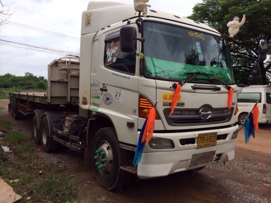 ขายด่วน รถสิบล้อหัวลากพร้อมหางสามเพลา hino 380 ปี52 สภาพดีมาก พร้อมใช้งาน เอกสารพร้อม ขายด่วน รถสิบล้อหัวลากพร้อมหางสามเพลา hino 380 ปี52 สภาพดีมาก พร้อมใช้งาน เอกสารพร้อม