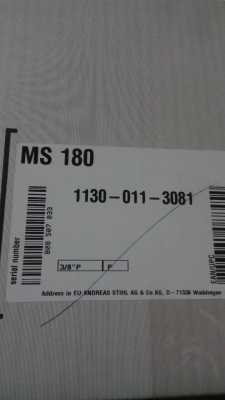 ขายเลื่อยยนต์ STIHL MS180