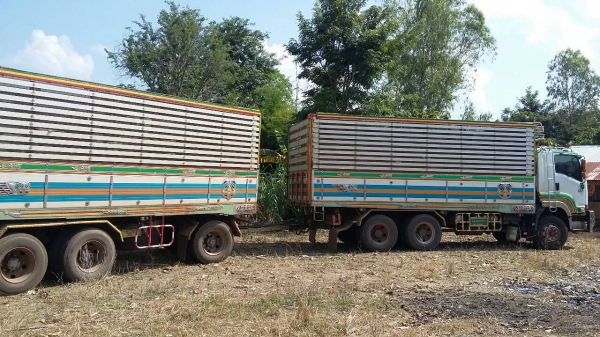 ขายรถพ่วง 22 ล้อ แม่-ลูก กระเนียมคอกเกษตรดั้ม ISUZU 360 ปี.52-53 มี 2 พ่วง สวยๆ ราคา2500000 ต่อรอง สนใจนัดดูรถได้เลยครับ