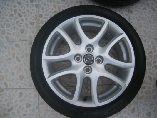 ขายล้อแม็กเดิม mazda2 16"x6.5" 4/100 et50+ยางปี12(081-3747940)