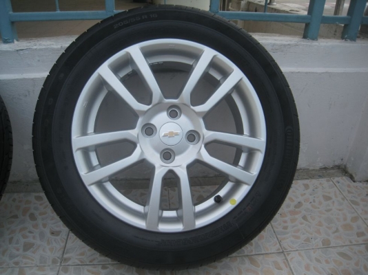 ขายล้อแม็กเดิม Chevrolet sonic 16"x6" 4รู100 et51+ยางปี 12(081-3747940)