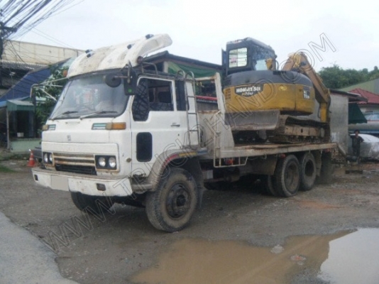 รถบรรทุก 10 ล้อ เทเลอร์ท้ายเป็ด ยี่ห้อ ISUZU รุ่น JCM