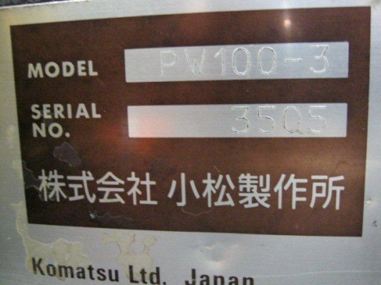 ขายรถขุดล้อยาง Komatsu PW100-3 ปี 2000 สภาพพร้อมใช้งานค่ะ สนใจติดต่อเจี๊ยบได้ค่ะ ที่ 087-3310254 ค่ะ ขายรถขุดล้อยาง Komatsu PW100-3 ปี 2000 สภาพพร้อมใช้งานค่ะ สนใจติดต่อเจี๊ยบได้ค่ะ ที่ 087-3310254 ค่ะ