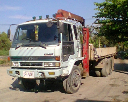 ขายรถ บรรทุก 10 ล้อ 1 เพลา ISUZU ติดเครน 5 ตัน 3ชัก4ปลอก TADANO