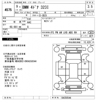 ขายอะไหล่รถBMW 323I E36 M52 ปากนกแก้ว เหมาทั้งคันเก่าญี่ปุ่น