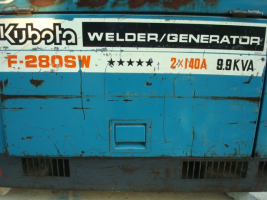 เครื่องเชื่อมKUBOTA280SW 9.9 KVA เชื่อมได้สองหัว
