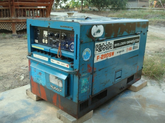 เครื่องเชื่อมKUBOTA280SW 9.9 KVA เชื่อมได้สองหัว