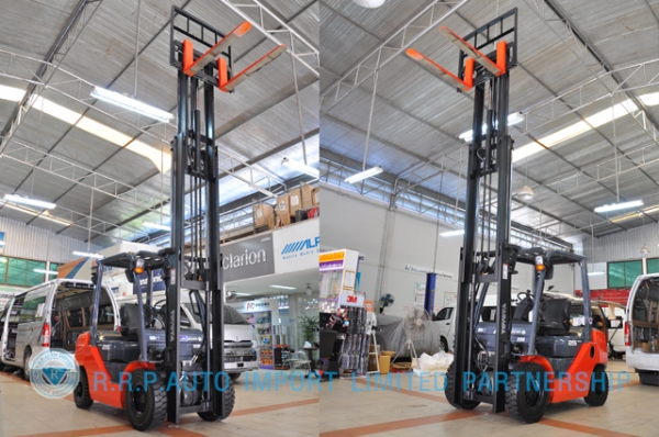 ขายรถโฟล์คลิฟท์มือสอง TOYOTA รุ่น 8FD25-30731 ราคา 530,000 บาท นำเข้าจากประเทศญี่ปุ่น 100\% ไม่เคยใช้งานในไทย