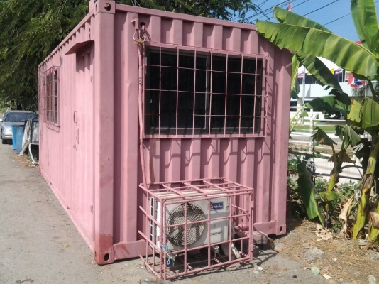 ตู้ คอนเทนเนอร์ สภาพดี ภายในสวย แอร์มี พร้อมใช้งาน