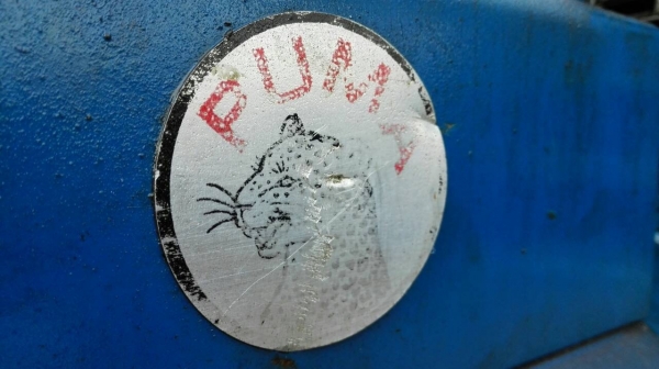 **** Sold **** ปั้มลม PUMA Taiwan 15 HP. 520 Lite. 380V. เสื้อเหล็กหล่อ รุ่นทน สภาพสวยพร้อมใช้