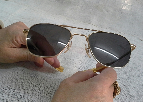 แว่นตาเสืออากาศทศวรรษที่ 70  COMMAND/USA 23K