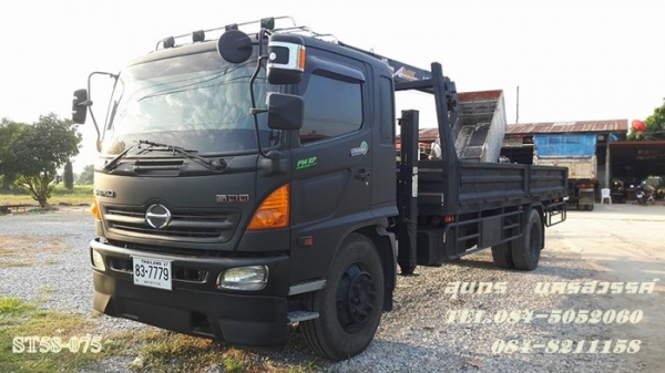 ขายด่วน รถบรรทุก 6 ล้อ HINO MEGA FG 212 แรง พร้อมเครน  UNIC 340 สภาพสวย พร้อมใช้สุดๆ
