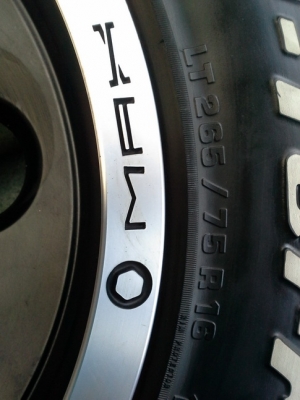 Lenso Max1 + BF All 265/75/16 ปี11 สวยๆ 1ชุด