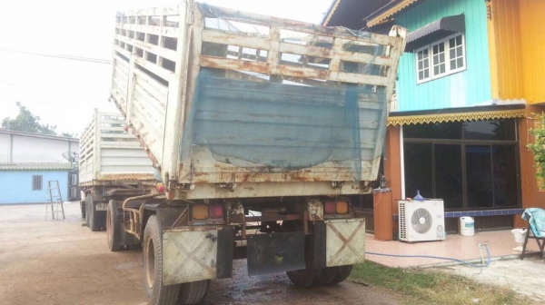 หางลูกพวง 2 คานดั้มของ FT สภาพดี พร้อมใช้ ยาว 6 ม.(บรรทุกข้าวเปลือก)