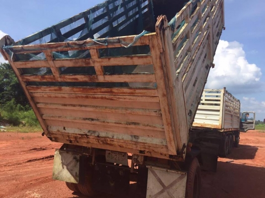 หางลูกพวง 2 คานดั้มของ FT สภาพดี พร้อมใช้ ยาว 6 ม.(บรรทุกข้าวเปลือก)