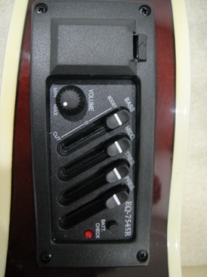 กีต้าร์โปร่งไฟฟ้าตัวบาง Century ของใหม่ สีซันเบิร์ด หน้าเงา เสียงดี 4 EQ ถ่าน ขายถูกมาก