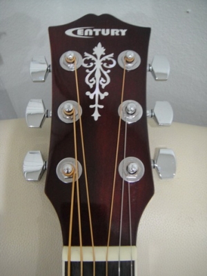 กีต้าร์โปร่งไฟฟ้าตัวบาง Century ของใหม่ สีซันเบิร์ด หน้าเงา เสียงดี 4 EQ ถ่าน ขายถูกมาก