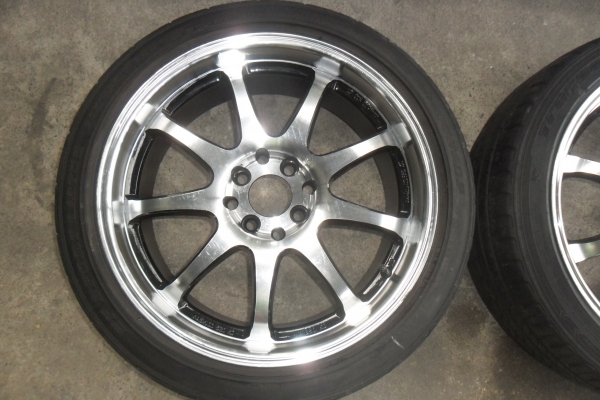ล้อแม็ก17นิ้ว4รู100/114 พร้อมยาง สวยๆ 4 ล้อ ราคา 6750 บาท