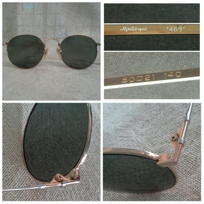 แว่นตาวินเทจ/ทรงหยดน้ำ/สองกษัตริย์/ออสเตรีย Apollo Optik