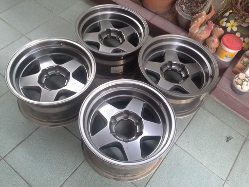 Lenso 6/139 ขอบ16*8 ET-25 สวยๆ 1ชุด