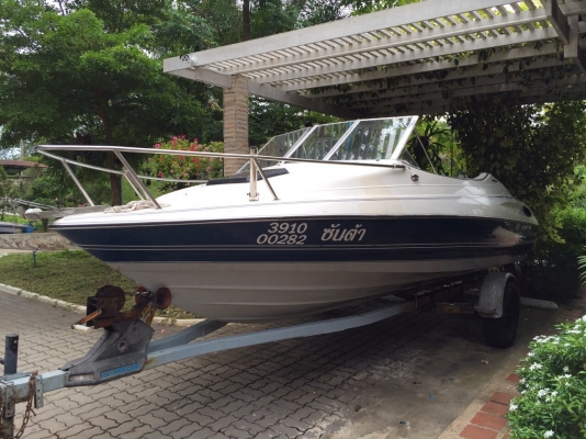 ปิคการขายครับ    เปิดกรุ  เรือBayliner Capri มีเคบิ้น ขนาด20ฟุต เทรเลอร์นอก.เครื่องยามาฮ่า140 สองจังหวะออกห้างวัชรมารีน ใช้งานไม่ถึง100ชม...ราคา295000