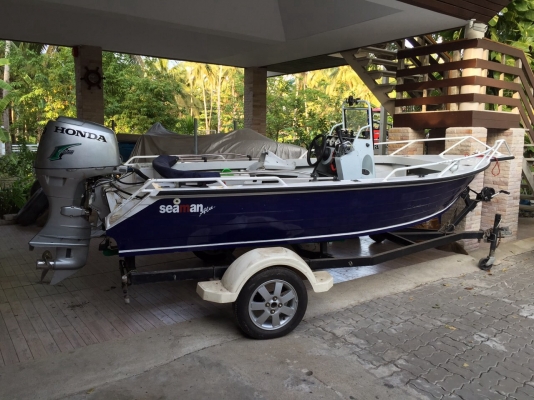 เปิดกรุ. เรืออลูซีแมนขนาด400(4เมตร) เครื่องฮอนด้า50 พร้อมเทรเลอร์