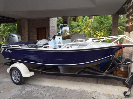 เปิดกรุ. เรืออลูซีแมนขนาด400(4เมตร) เครื่องฮอนด้า50 พร้อมเทรเลอร์