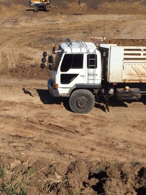 ขายรถบรรทุกสิบล้อดัมพ์ Mitsubishi turbo TF-54xx เครื่องเดิม 6D16 turbo 220 แรง ปี 39 กระบะสามมิตร